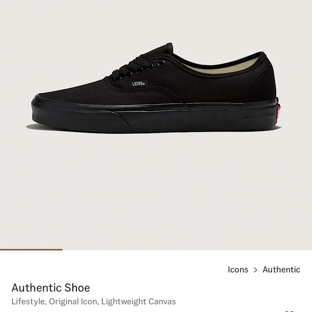 Vans Classic Black Lace-Up Shoes - Picture 6 of 6